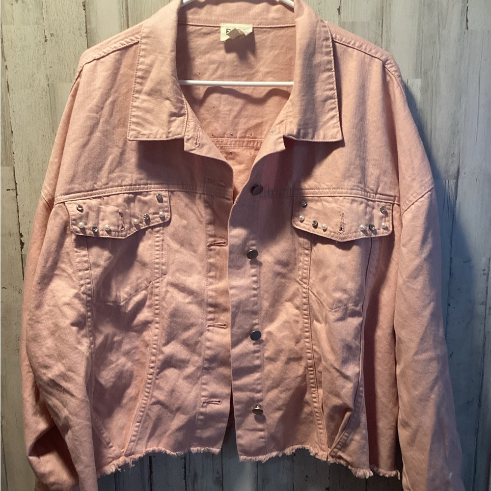Pink Denim Jacket